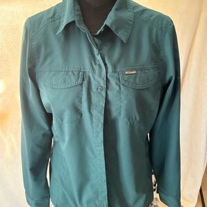 Columbia Deep Teal Long Sleeve Shirt